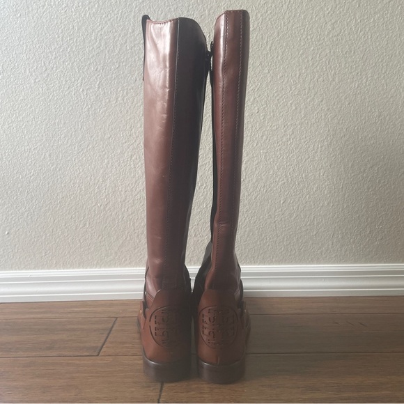 Rare Tory Burch riding boots knee high boots leather boots heel boots zip up - Picture 10 of 16